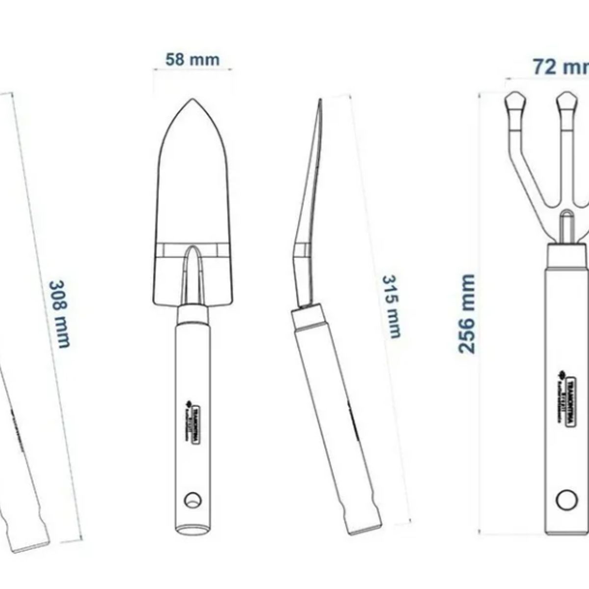 GENERICO - Juego De Herramientas Para Jardín Tramontina 78102801 3pzas