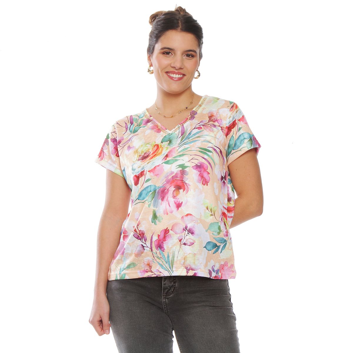 WADOS - POLERA MANGA CORTA SUBLIMADA ESCOTE V