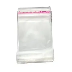 GENERICO - Pack 100 Bolsas Celofán Cierre Con Adhesivo 4x5cm