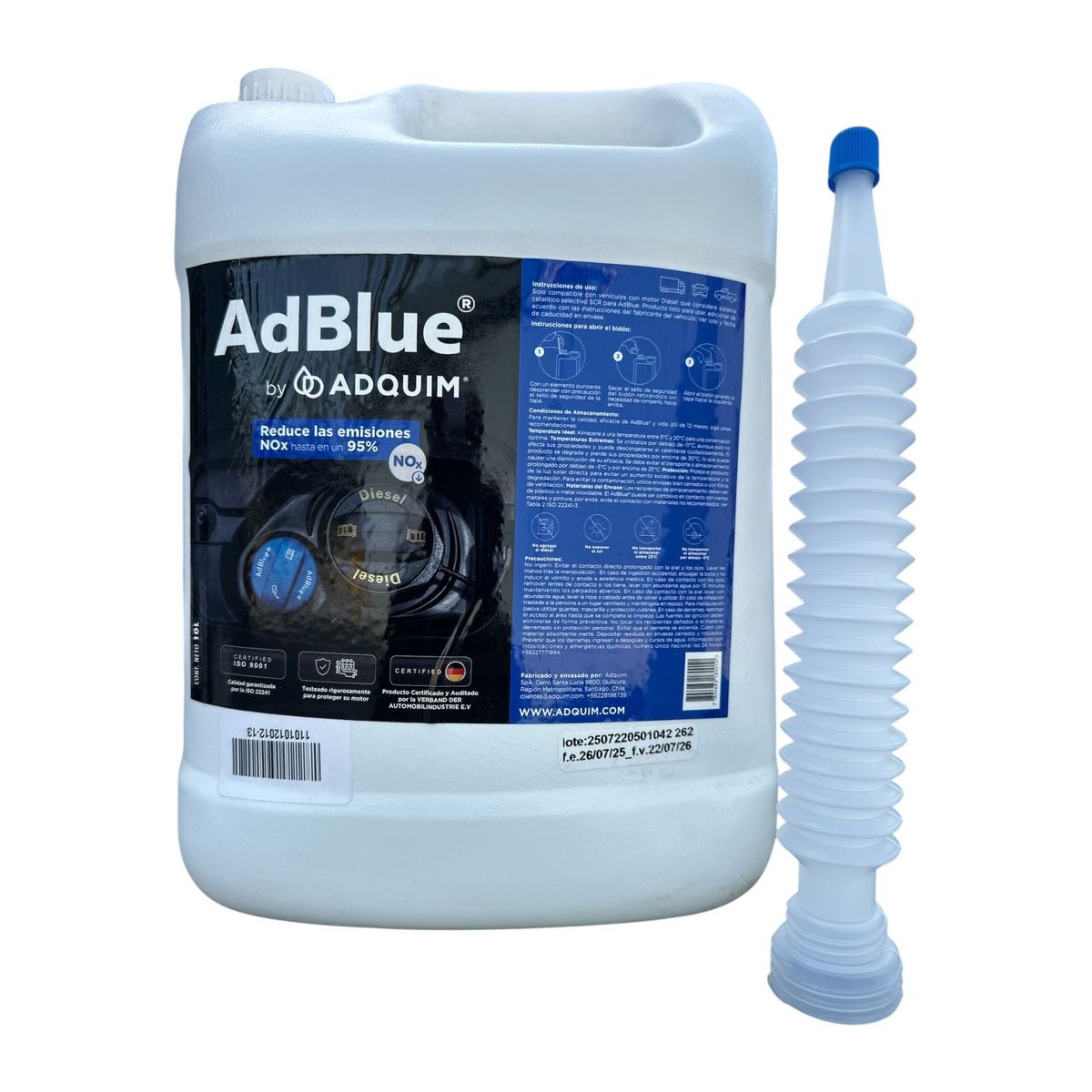 GENERICO - Aditivo Adblue Urea 10 Litros Norma Euro Vi