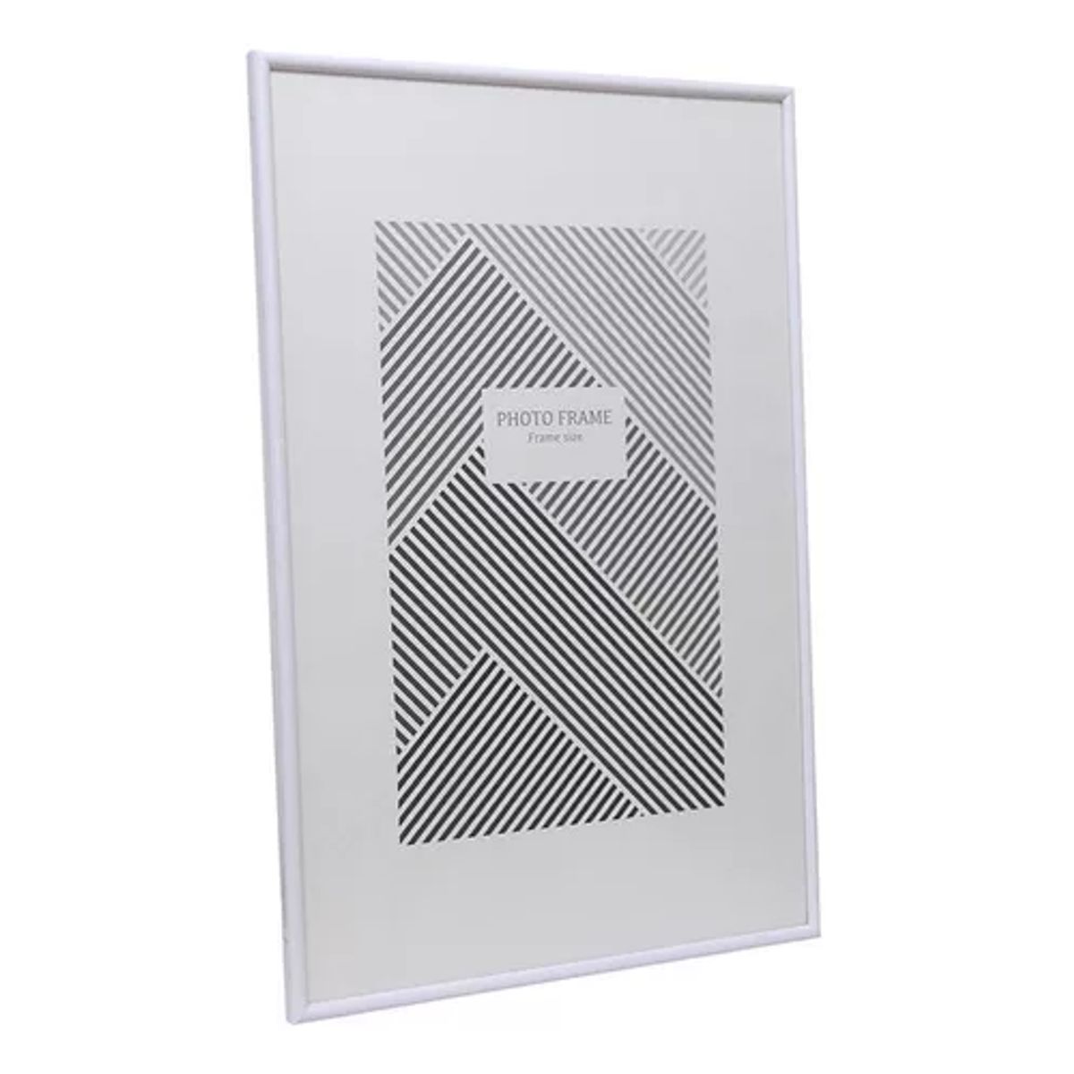 GENERICO - Marco 40x60 cm plástico con acrílico color blanco