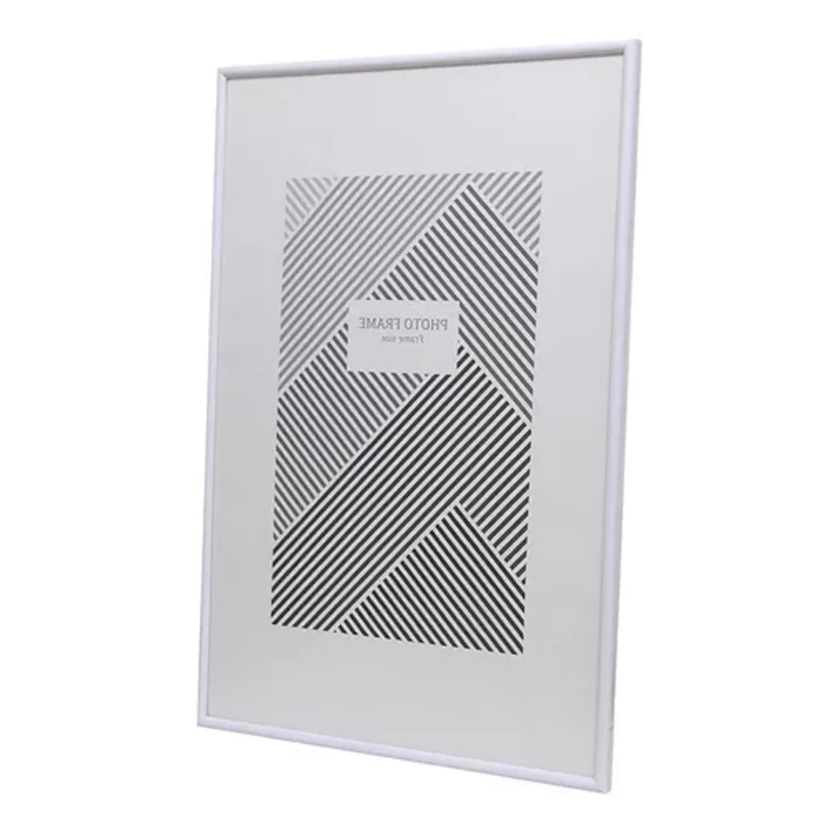 GENERICO - Marco 40x60 cm plástico con acrílico color blanco