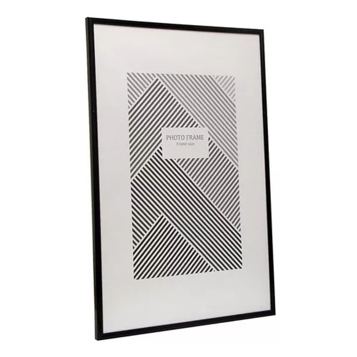 GENERICO - Marco 40x60 cm plástico con acrílico color negro