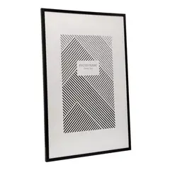 GENERICO - Marco 40x60 cm plástico con acrílico color negro