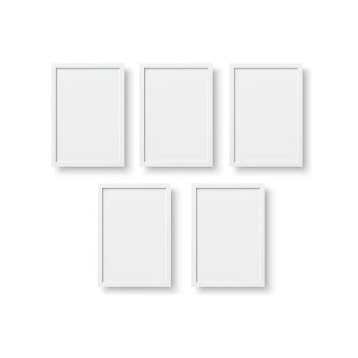 GENERICO - Pack Marcos para Foto Portarretrato Tamaño Decoración Cuadro Blanco