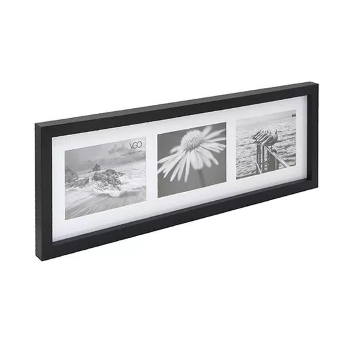 GENERICO - Marco para 3 Fotos 10x15cm Negro