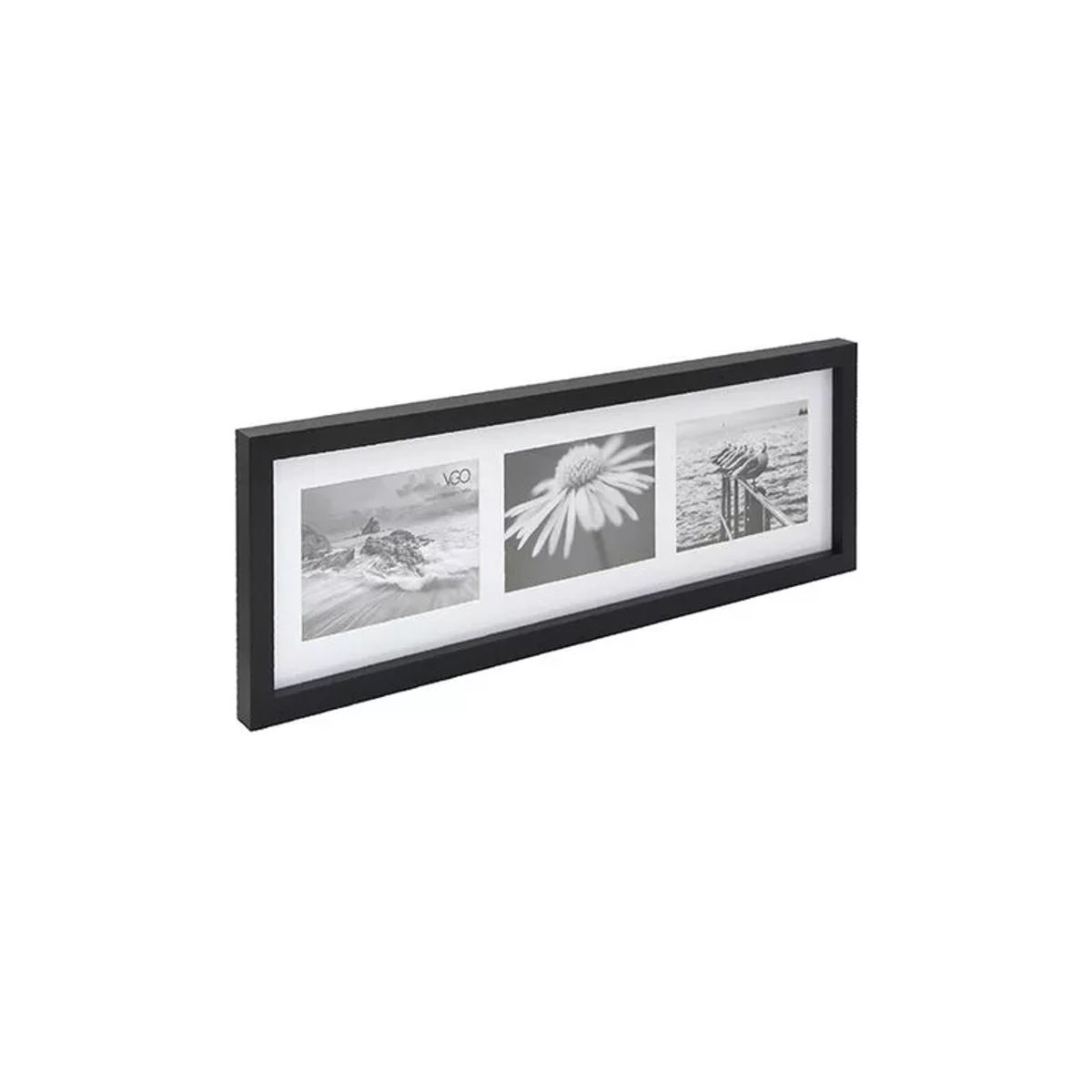 GENERICO - Marco para 3 Fotos 10x15cm Negro