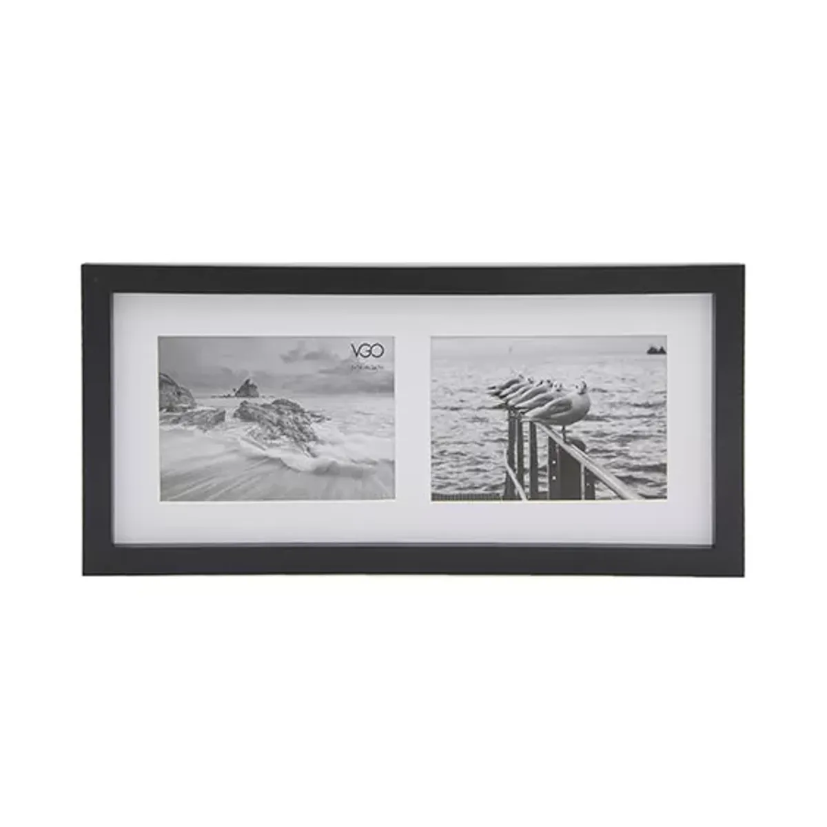 GENERICO - Marco para 2 Fotos 15x20cm Negro