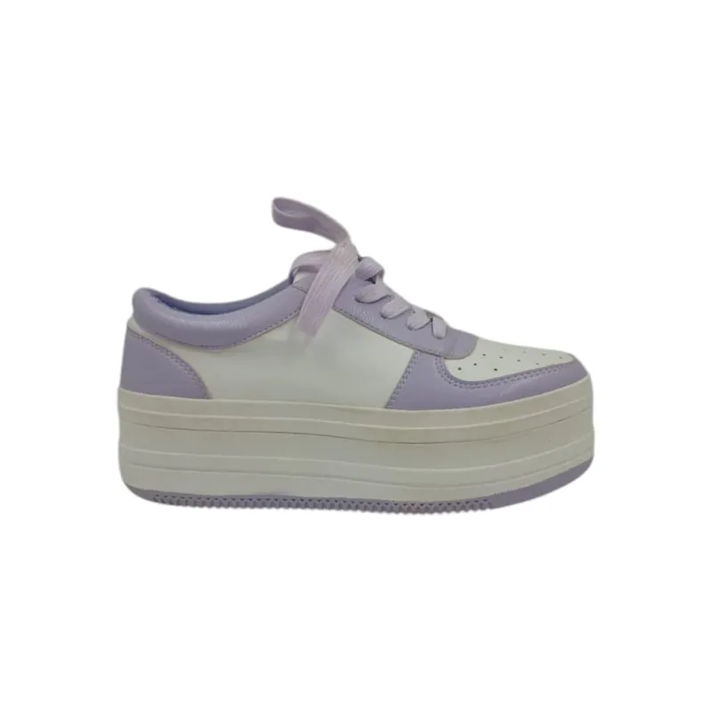 HERIEL - Zapatilla Purpura Plataforma Mujer