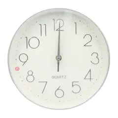 QUARTZ - Reloj de Pared Blanco Silver 25cm Decorativo y Moderno - PS