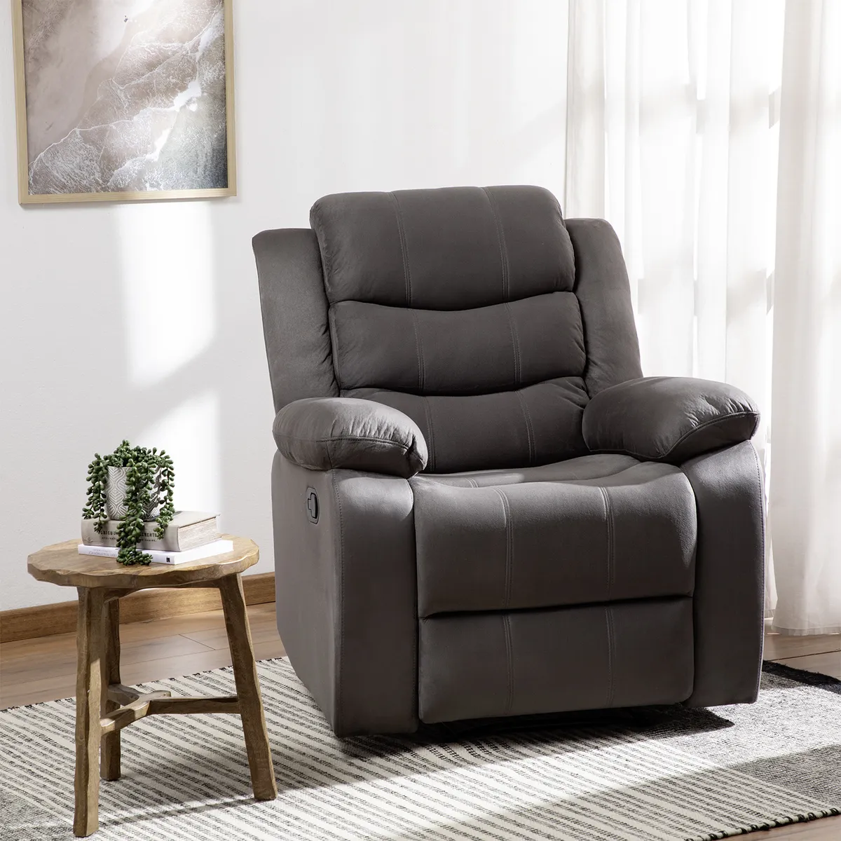 DANIELS - Berger Reclinable Moderno Gris Norman 2011CHGR