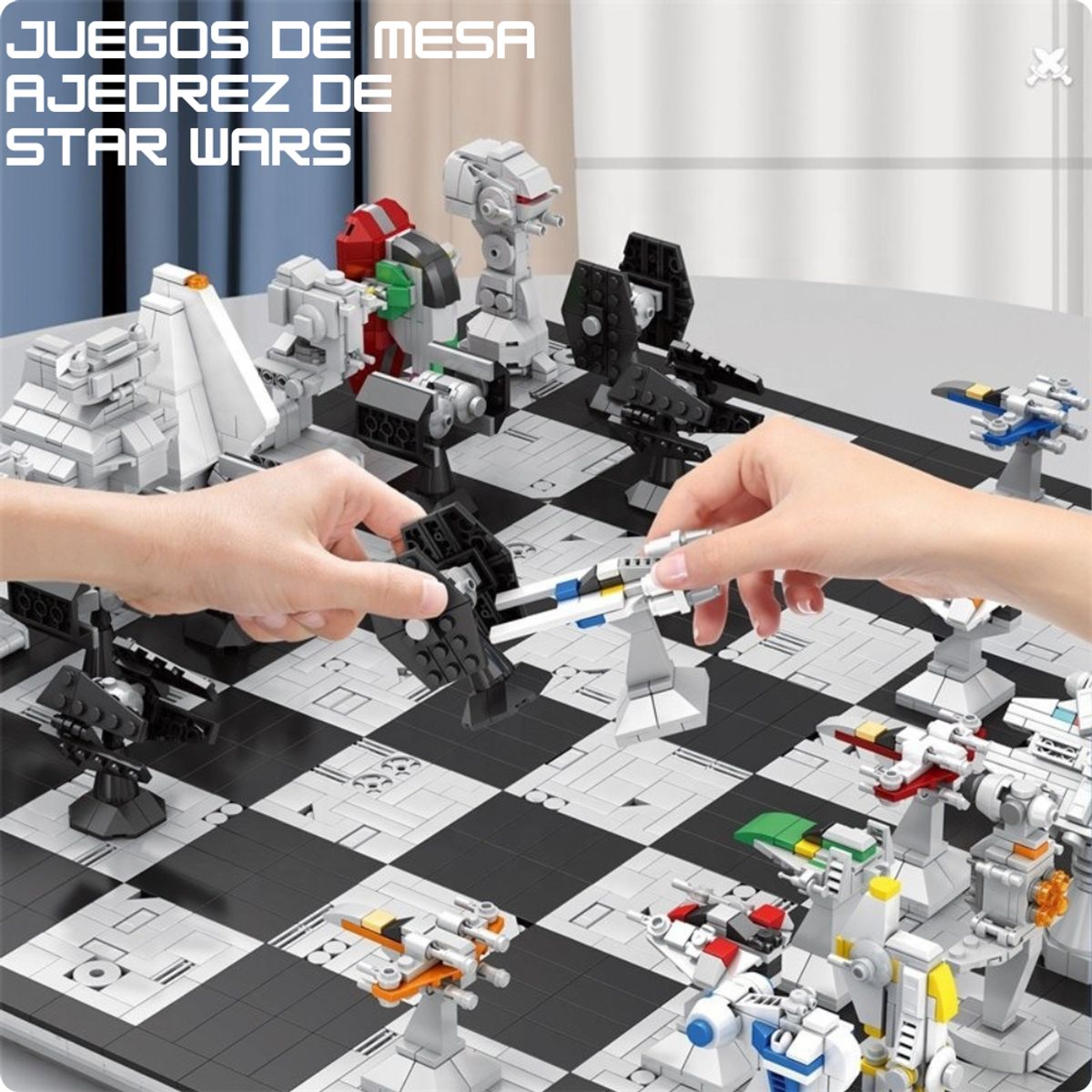 CHESS - Juego de Ajedrez Edición Star Wars Espacial de Bloques