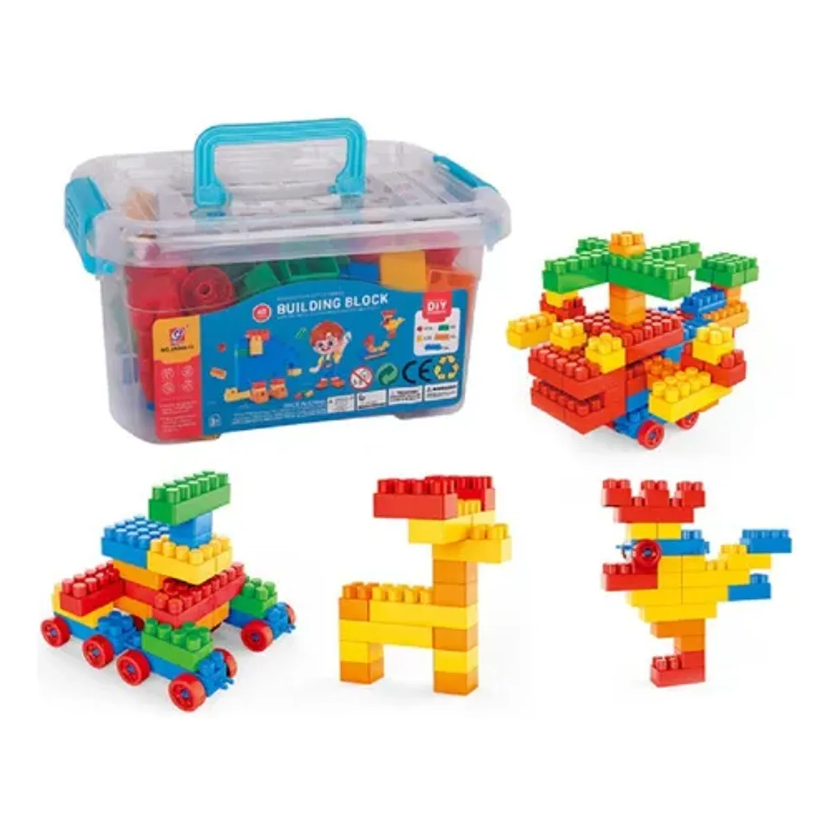GENERICO - Bloques De Construcción 130 piezas En Caja Plastica