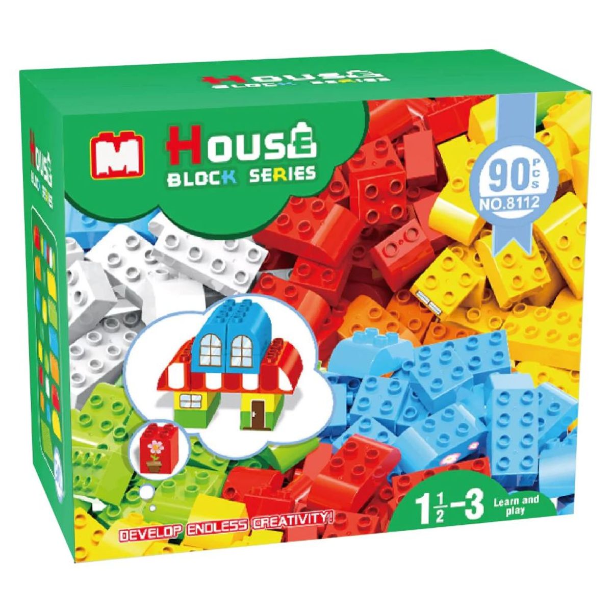 GENERICO - Set De Construcción Tipo Duplo 90 Piezas En Caja