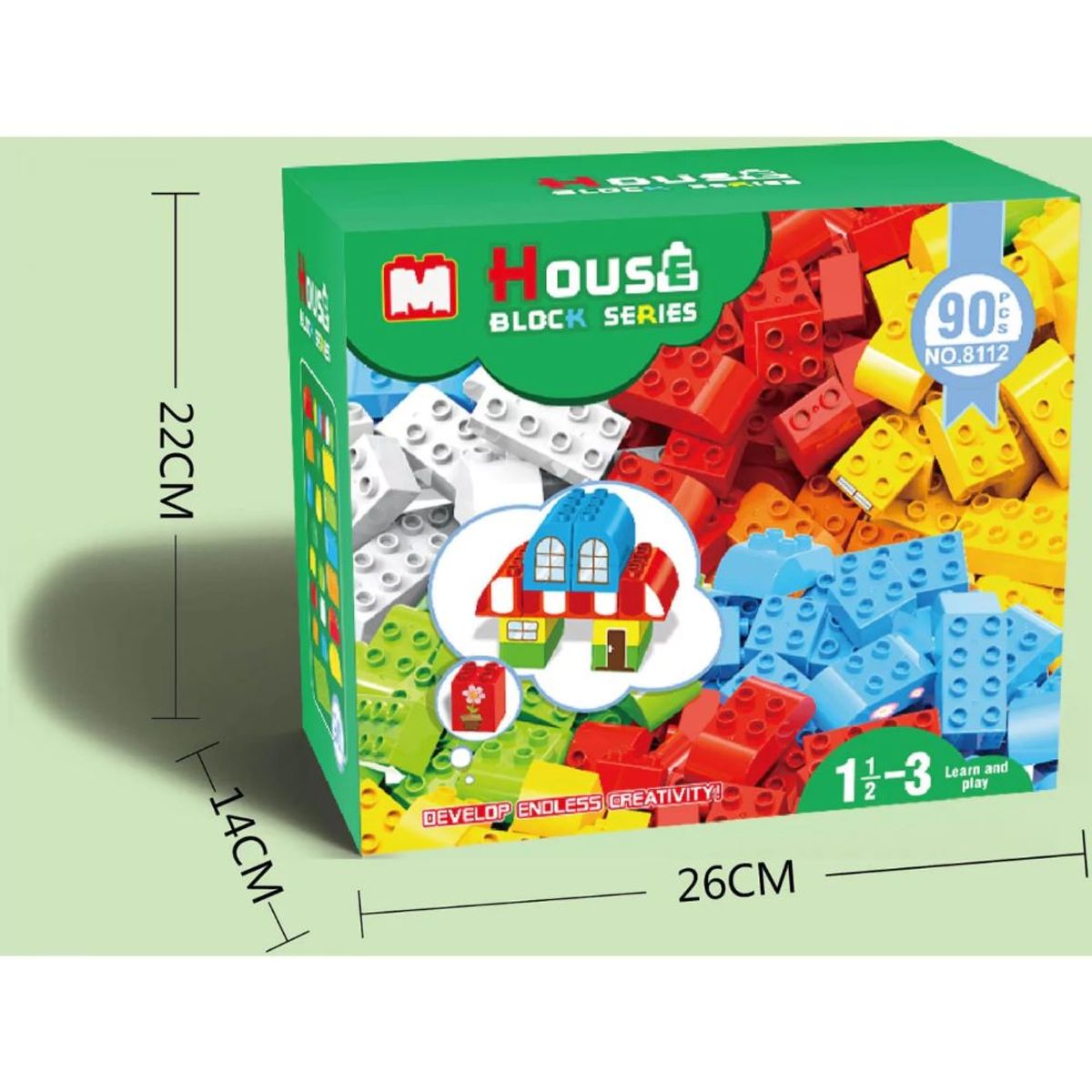 GENERICO - Set De Construcción Tipo Duplo 90 Piezas En Caja