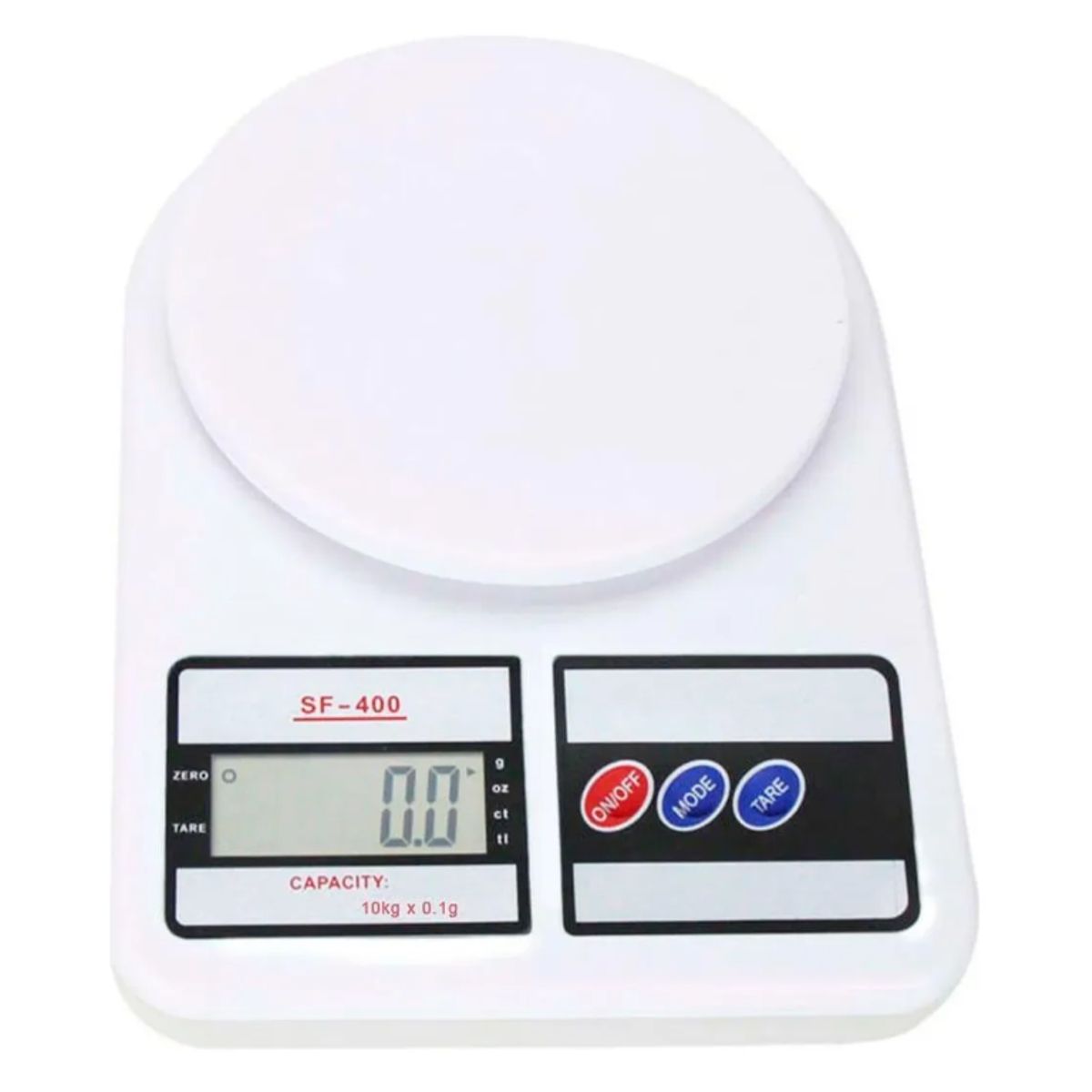 IRM - Báscula digital de alta precisión para cocina doméstica de 10 kg, color blanco