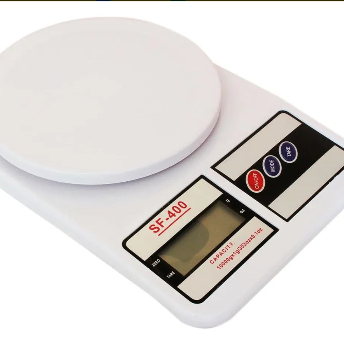 IRM - Báscula digital de alta precisión para cocina doméstica de 10 kg, color blanco
