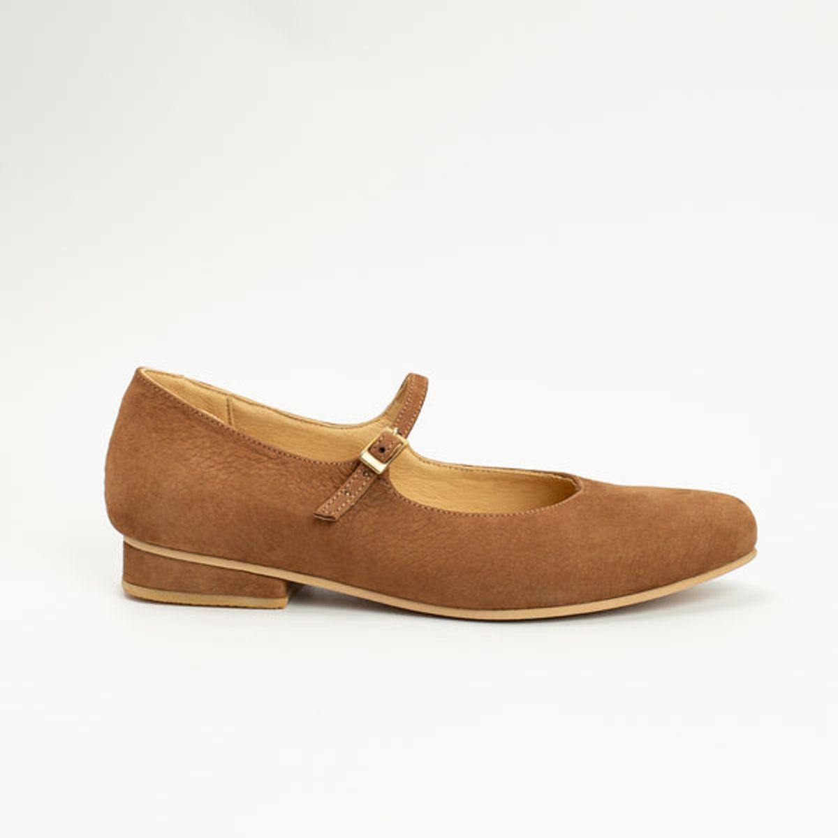 GANDARVA - Zapato Mujer de Cuero Almudena Café Avellana