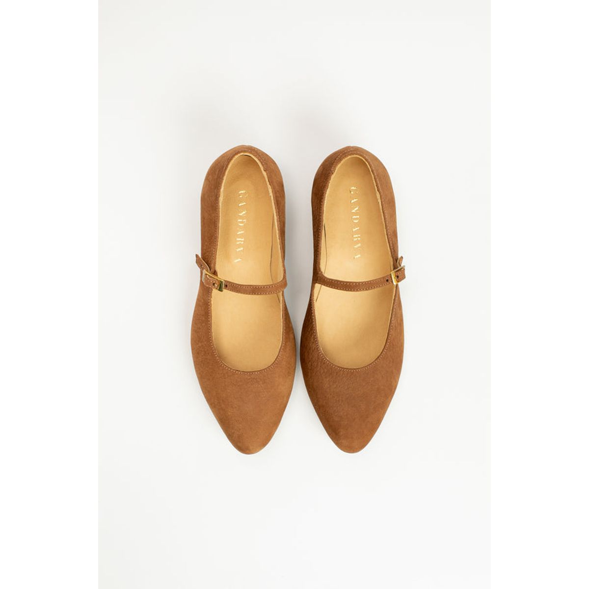 GANDARVA - Zapato Mujer de Cuero Almudena Café Avellana