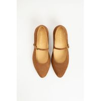 Zapato Mujer de Cuero Almudena Café Avellana