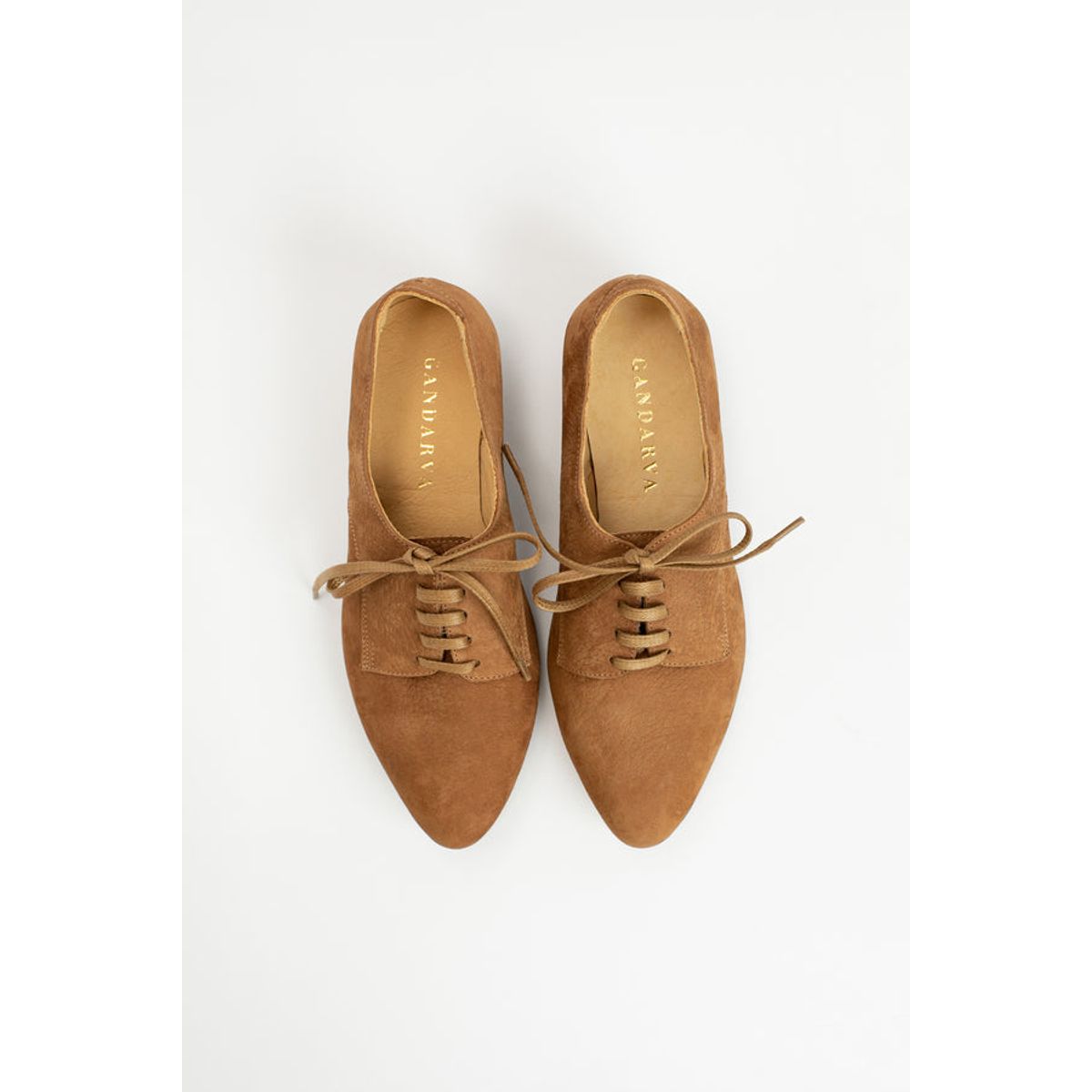 GANDARVA - Zapato Mujer de Cuero Antonia Café