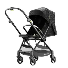 LUBABYCAS - Coche De Paseo Reversible Nueva Técnología Elittle E7 Negro