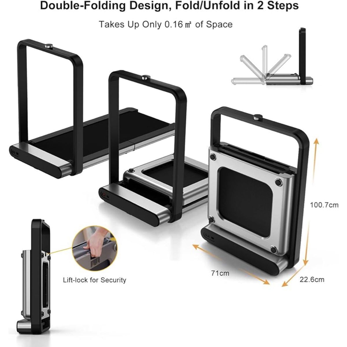 KINGSMITH - KingSmith WalkingPad X21 - Trotadora plegable inteligente
