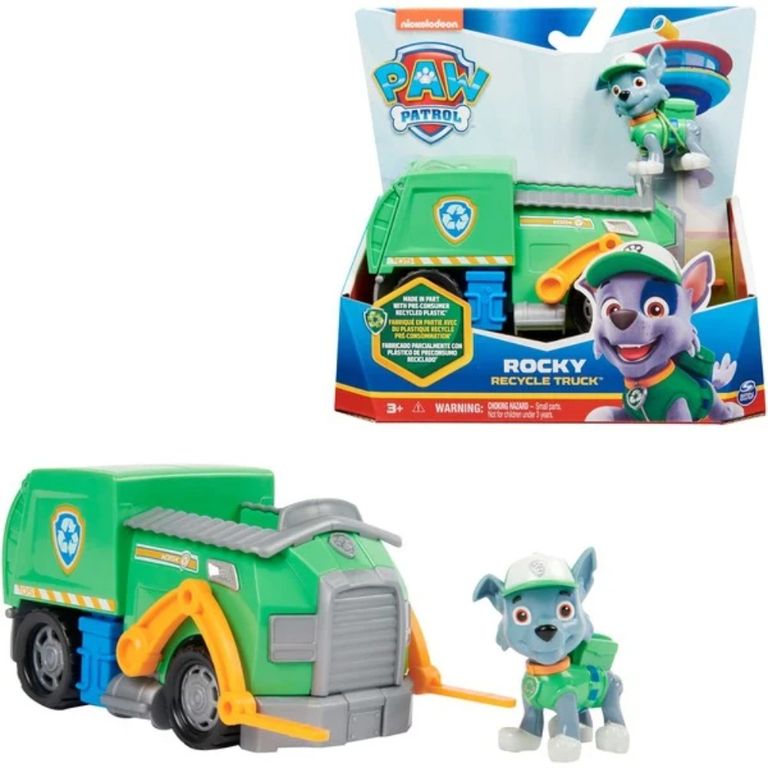 Rocky Camion De Reciclaje Auto Patrulla Canina