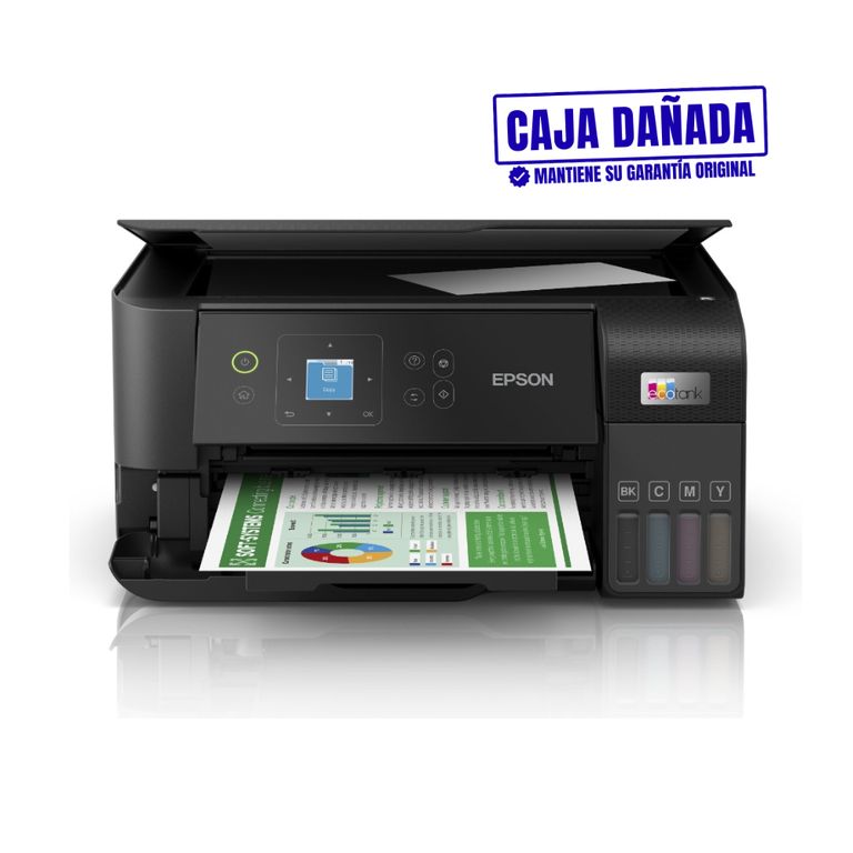 Impresora Epson Multifuncional L3560 Tinta Color Caja Dañada