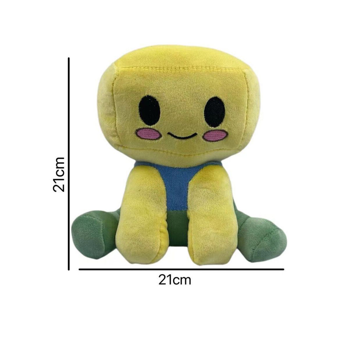 GENERICO - Noob Amarillo peluche Peluche Roblox Pelotocino Buddy