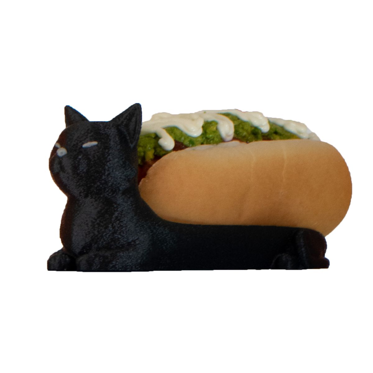 Completero Michi porta hot dog chileno gato negro, marca PROMETEO STUDIO - Foto Principal
