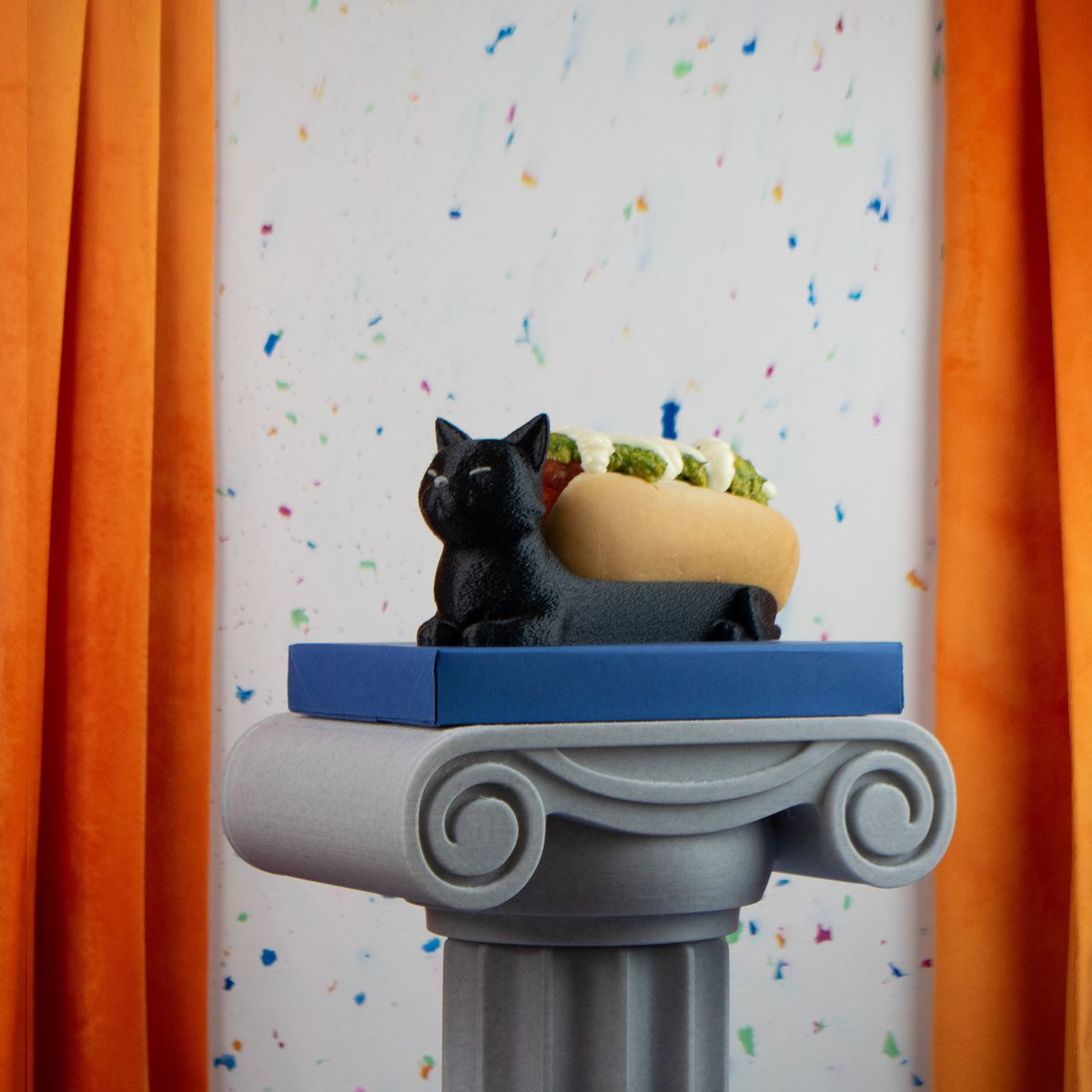 PROMETEO STUDIO - Completero Michi porta hot dog chileno gato negro