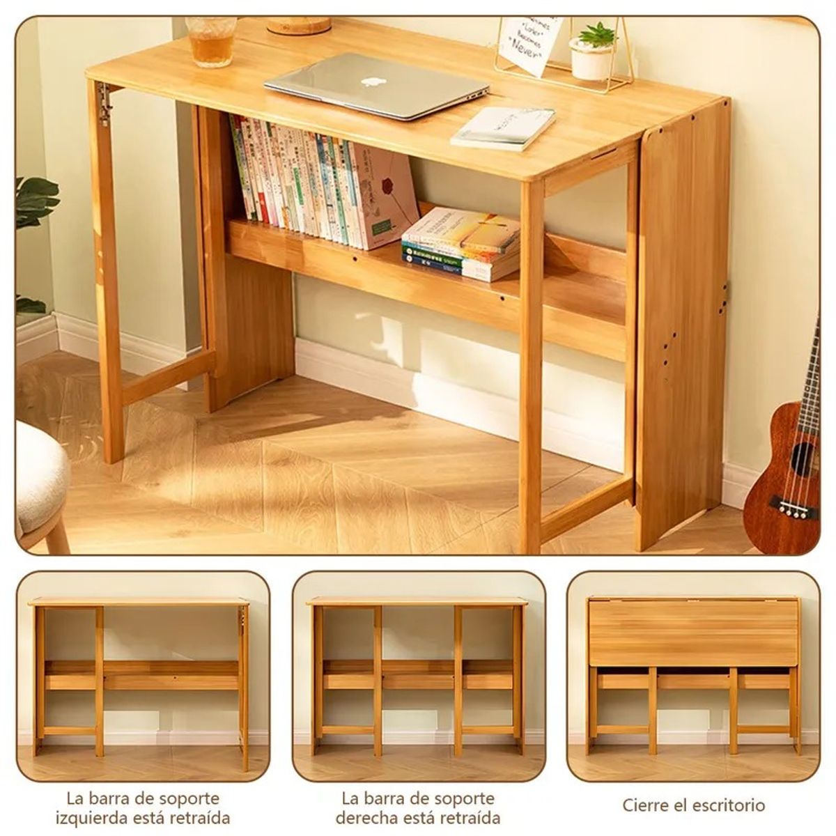 HALMAN - Equipode Oficina Plegable Escritorio Plegable Para Ordenador