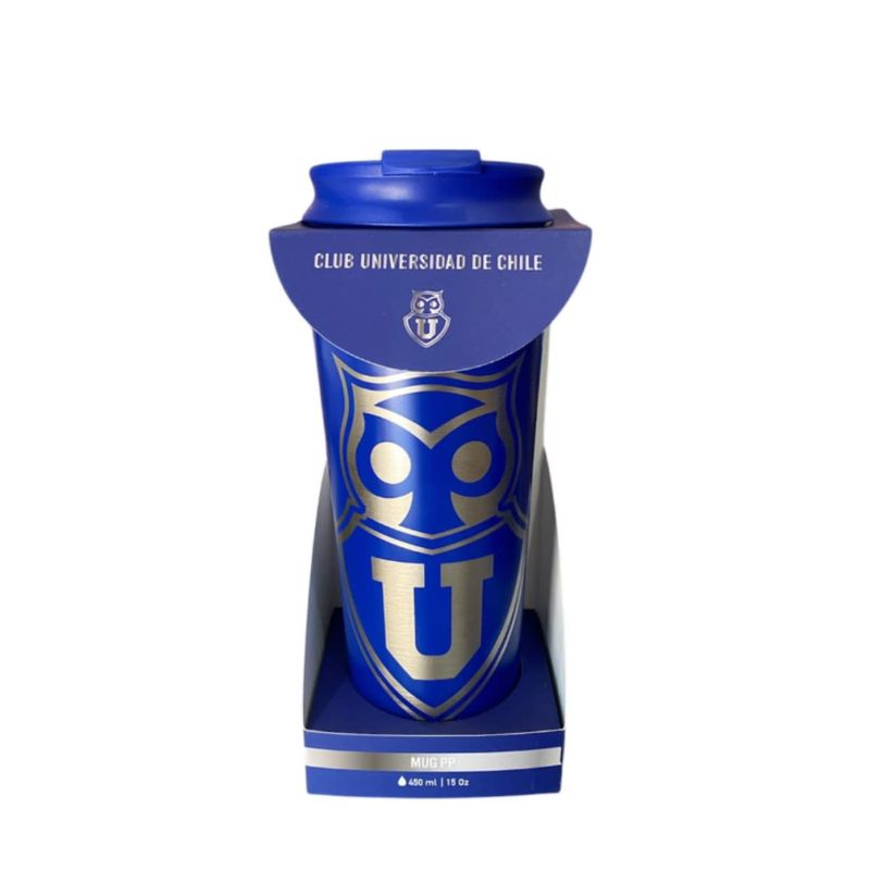 TITANIO - Mug metalico U de chile  450ml Iconic