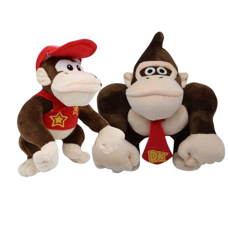 GENERICO - Peluche de Diddy y Donkey Kongs set 2 peluches