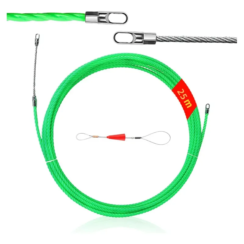 GENERICO - Laucha Pasacables De Fibra Pom De 25m En 42mm Atrapa Cables