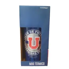 TITANIO - Mug termico logo plateado U de chile