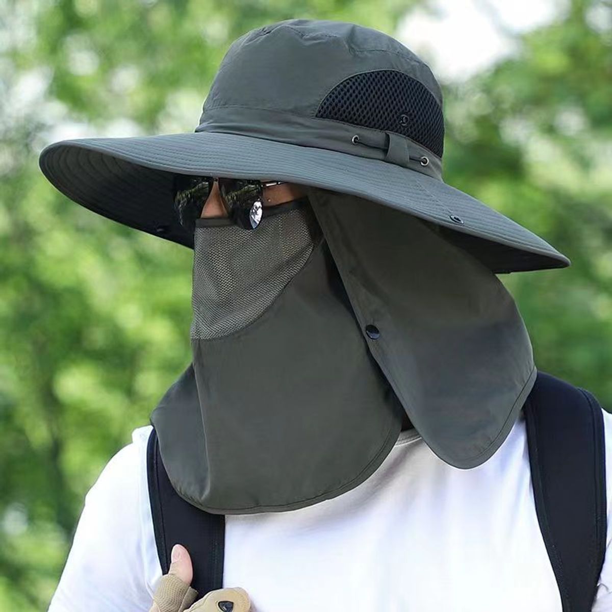 ATURE - Sombrero Para El Sol Con Proteccion Para Cuello Y Cara