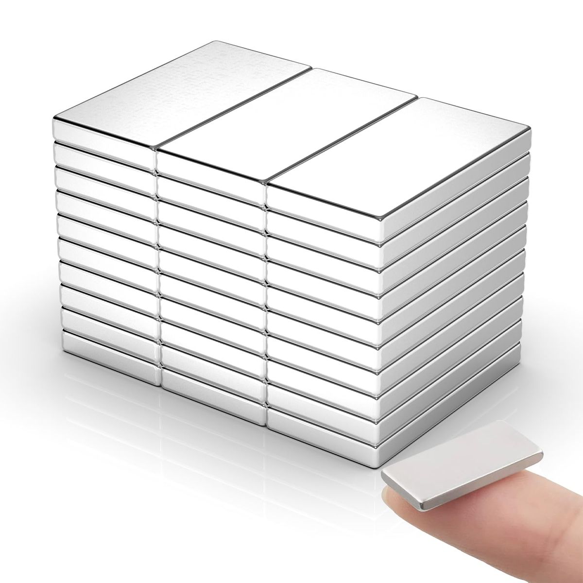 GENERICO - Imanes Neodimio 50 Unidades De 19 X 9 X 1mm
