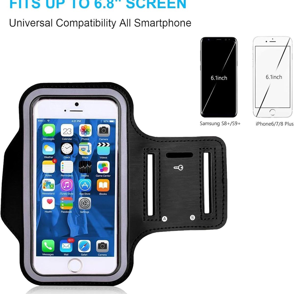 KUANGYE - Funda Brazo Celular Protector Deportivo Ejercicio Gym Correr