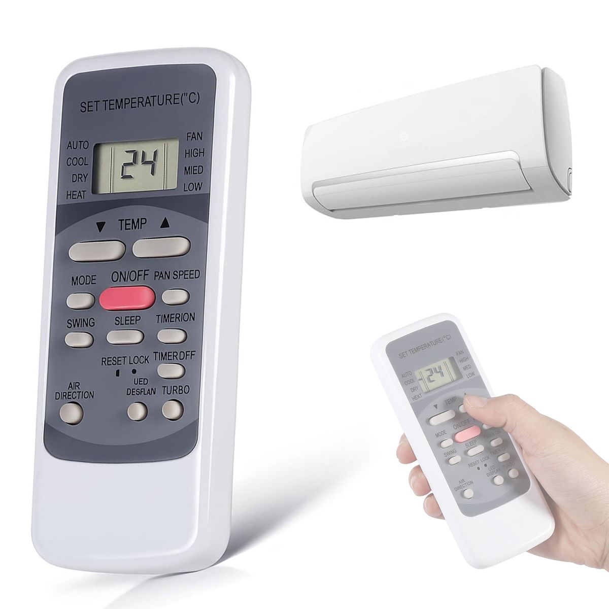 GENERICO - Control Remoto Aire Acondicionado Clark Para Midea