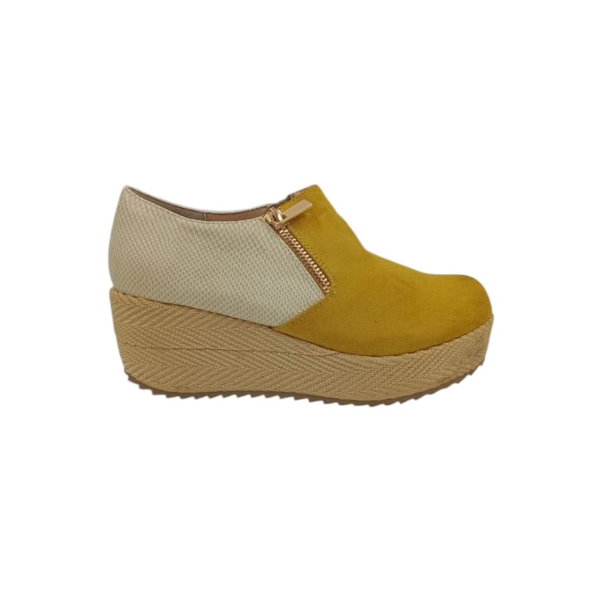 HERIEL - Zapato Panchita Amarilla Gamuza