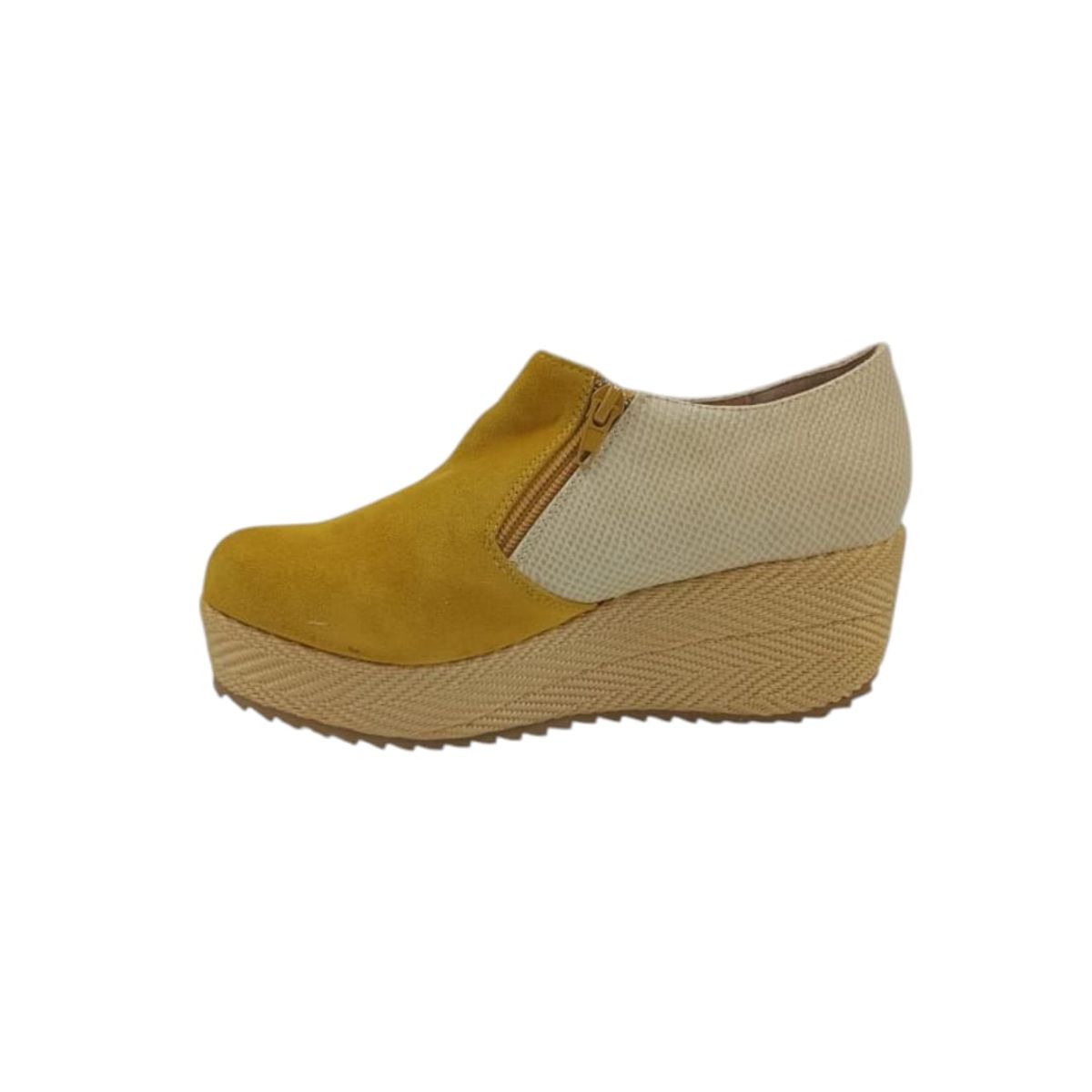 HERIEL - Zapato Panchita Amarilla Gamuza