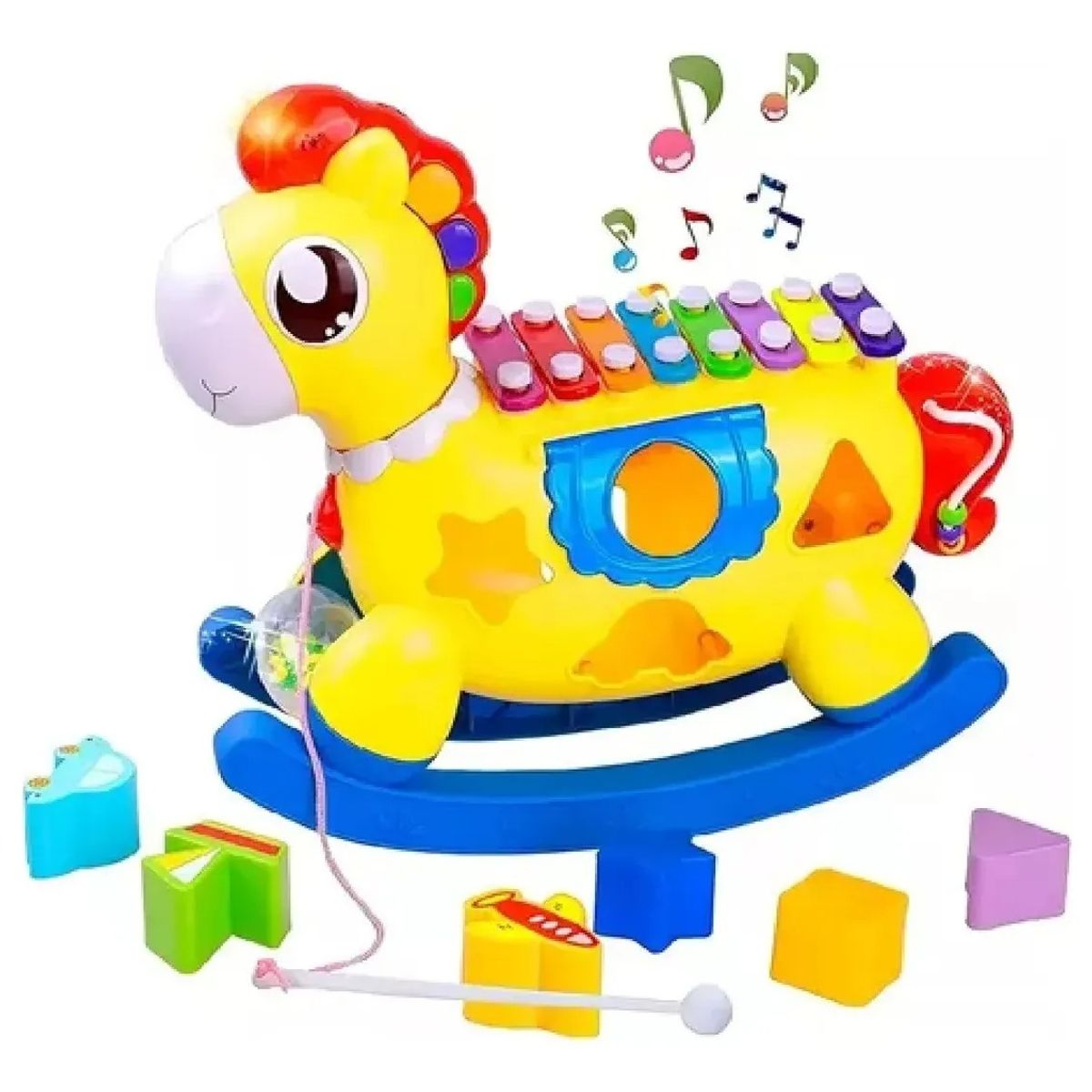 NO LOGO - Piano Balancin Caballito Xilofono Musical Juguete Didactico