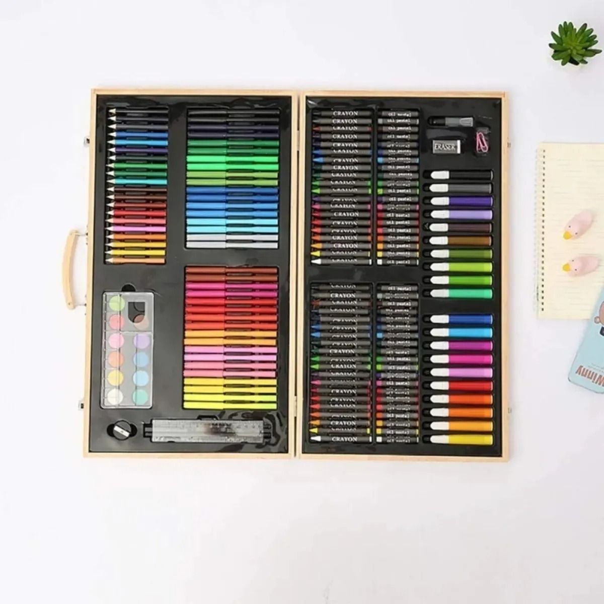 NO LOGO - Set De Dibujo Y Pintura, Lápices Y Accesorios 180 Piezas