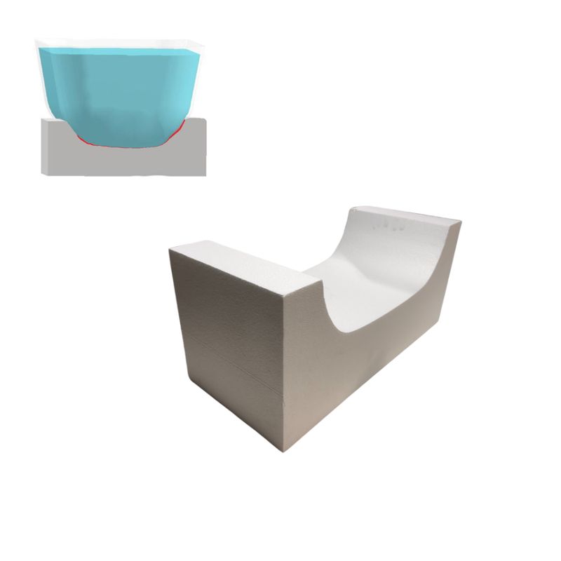 GENERICO - Pack 2 Bases Soportes De Tinas Plumavit 670x300x300