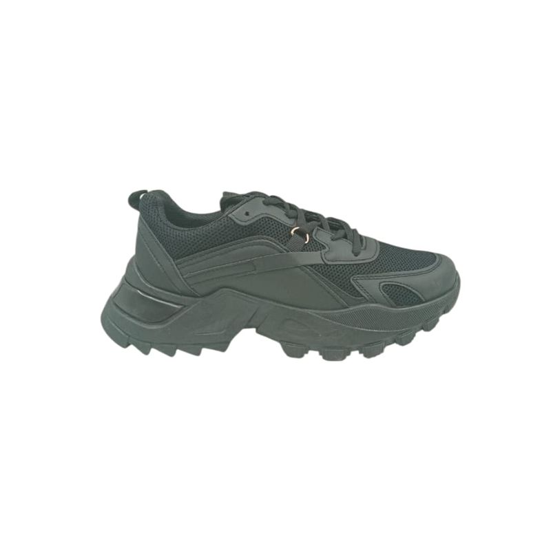 HERIEL - Zapatilla Negra Plataforma Mujer