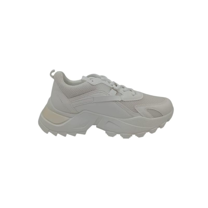 HERIEL - Zapatilla Blanca Plataforma Mujer
