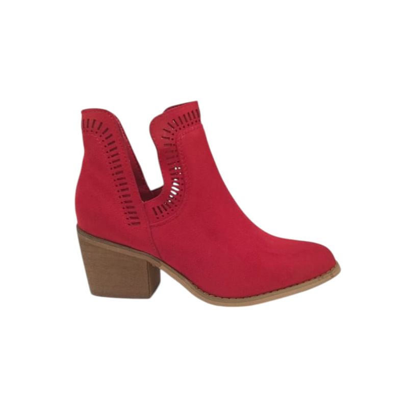 HERIEL - Botín Rojo Taco Mujer