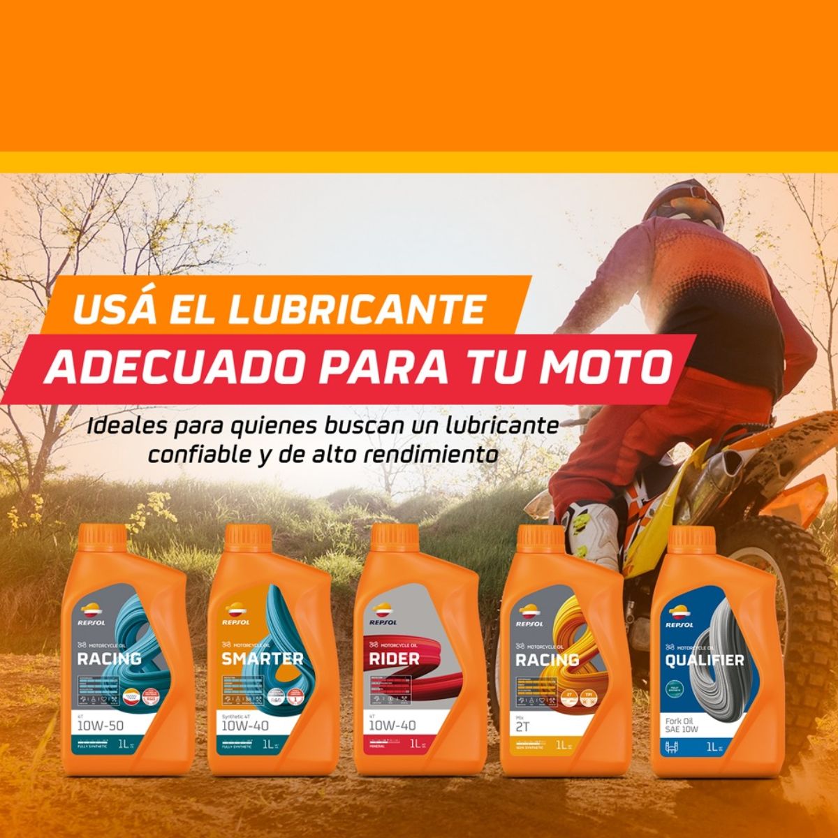 GENERICO - Aceite 10w40 Full Sintetico Repsol 4t 1 Lt